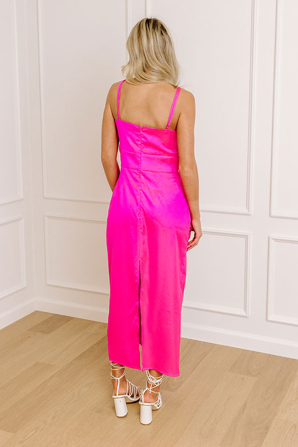 Turn Heads Satin Midi Image - 5