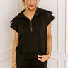 Casual Comfort Sweatshirt in Black Image - 1