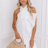 Sunshine and Smiles Ruffle Mini Dress in White Image - 1