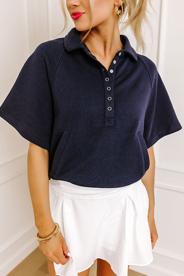 Casual Ease Sweatshirt in Navy Image - 3