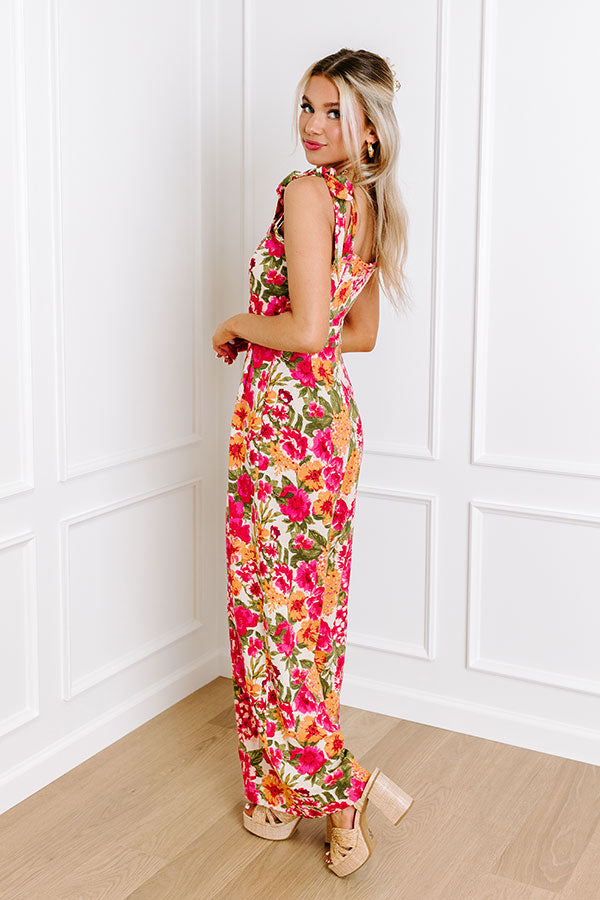 Flower Bomb Linen Jumpsuit Image - 3