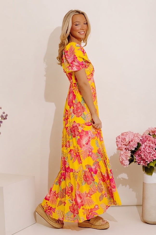 Boho Chic Floral Maxi Dress Image - 5