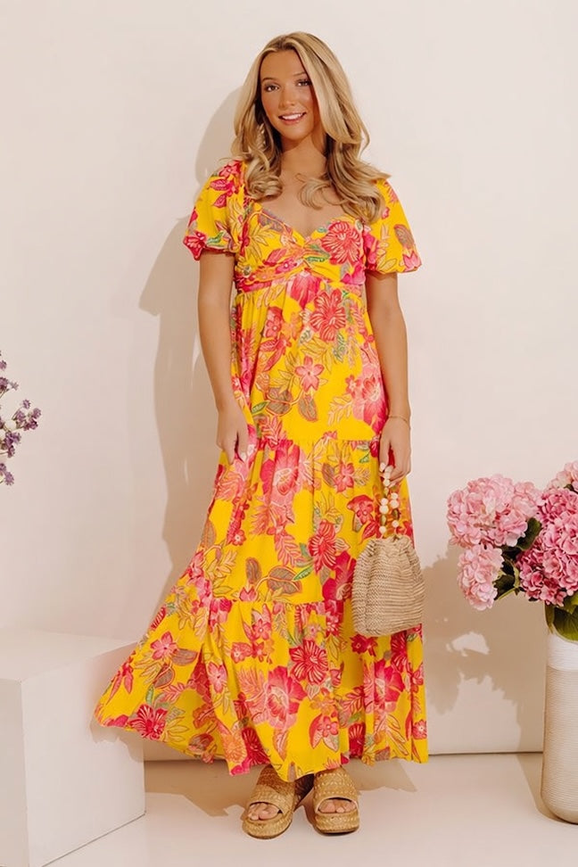 Boho Chic Floral Maxi Dress Image - 1