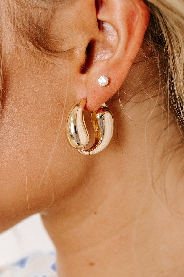Life Of The Party Huggie Hoop Earrings Image - 2