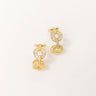 Cosmos and City Lights Hoop Earrings in Gold Image - 1