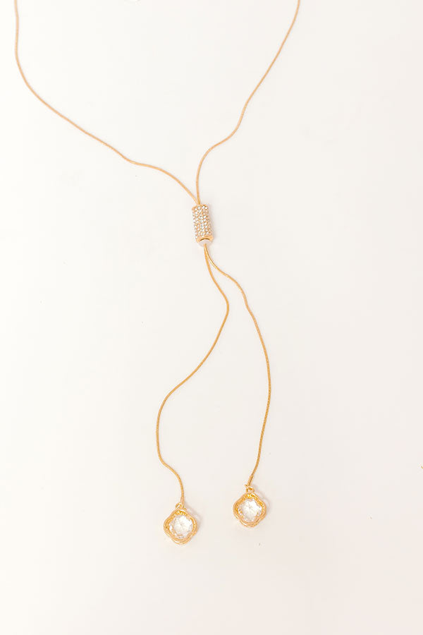 Elite Elegance Lariat Necklace