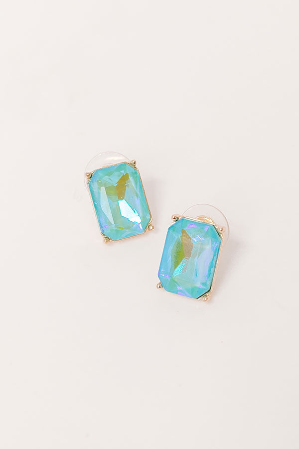 Colorful Coastline Earrings in Sky Blue