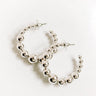 Happy Hour Meetup Hoop Earrings in Silver Image - 1
