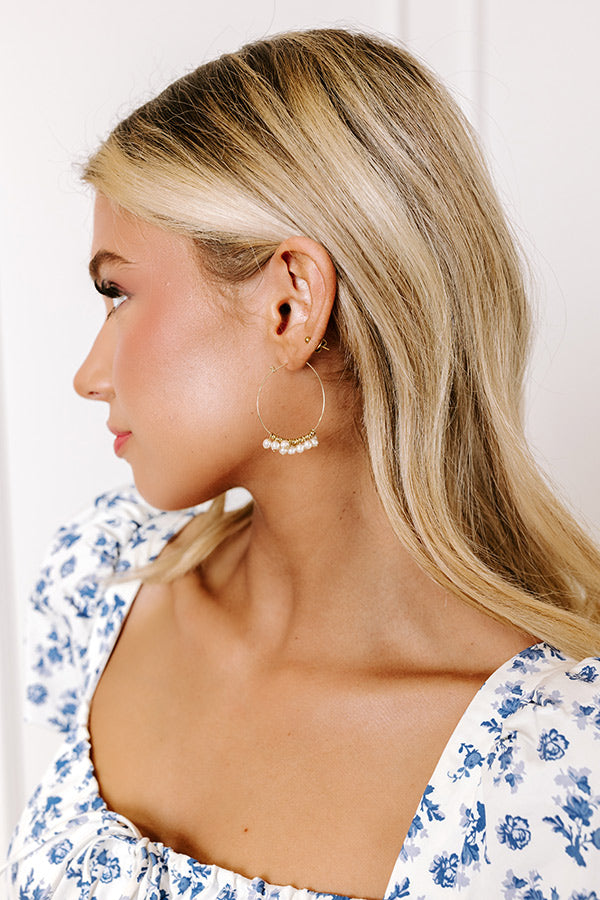 Retreat Yourself Hoop Earrings Image - 2