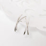 Subtle Charm Earrings in Silver Image - 1