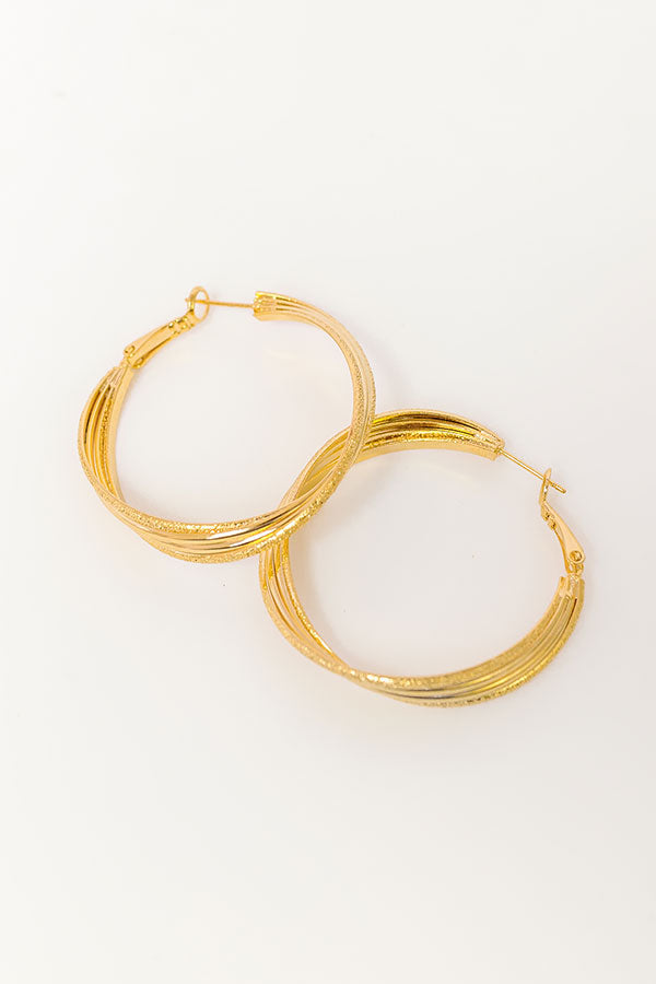 Girl On The Go Hoop Earrings Image - 1