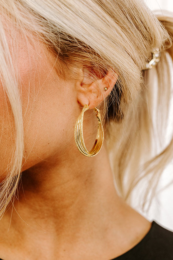 Girl On The Go Hoop Earrings Image - 2