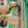Vacay Ready Woven Crossbody in Iced Latte Image - 1