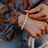 All The Sparkles Stretch Bracelet in White Image - 1