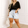Judy Blue Harley High Waist Frayed Shorts Curves Image - 1