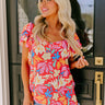 Happy Days Floral Shift Top Image - 1