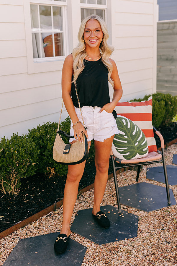 Simply Sweet Shift Top in Black Image - 4