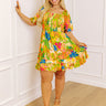 St. Lucia Love Smocked Mini Dress Curves Image - 1