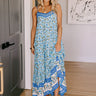 Sunny Disposition Floral Maxi Dress in Sky Blue Image - 1