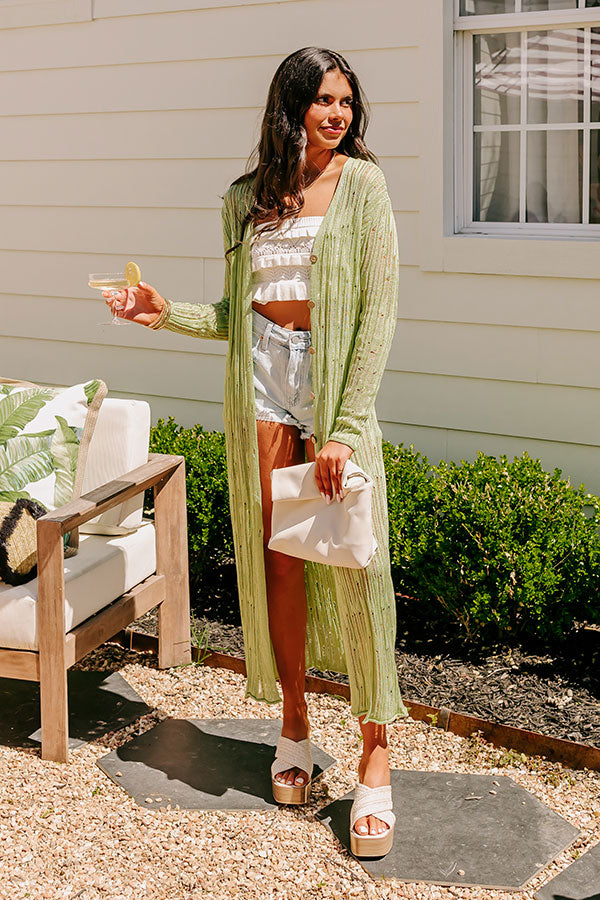 Barbados Bound Distressed Duster Cardigan Image - 1