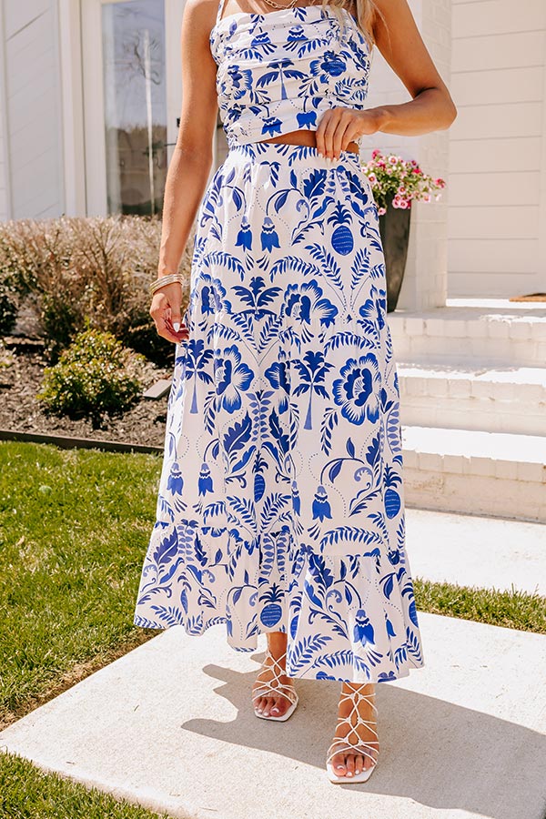 Mediterranean Getaway Maxi Skirt Image - 2