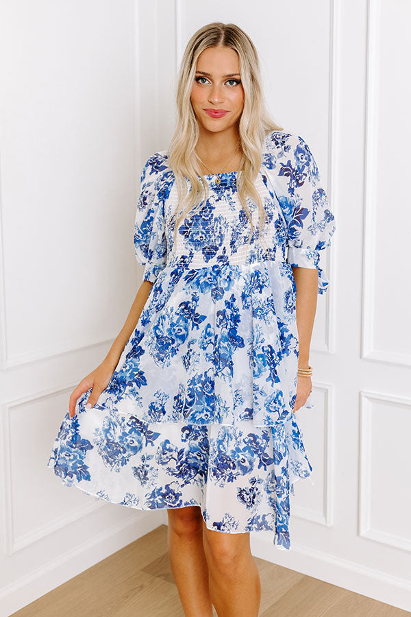 Spring Tea Garden Smocked Dress Image - 2