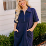 Casual Outing Mini Dress in Navy Curves Image - 1