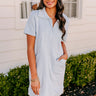 Casual Outing Mini Dress in Sky Blue Image - 1