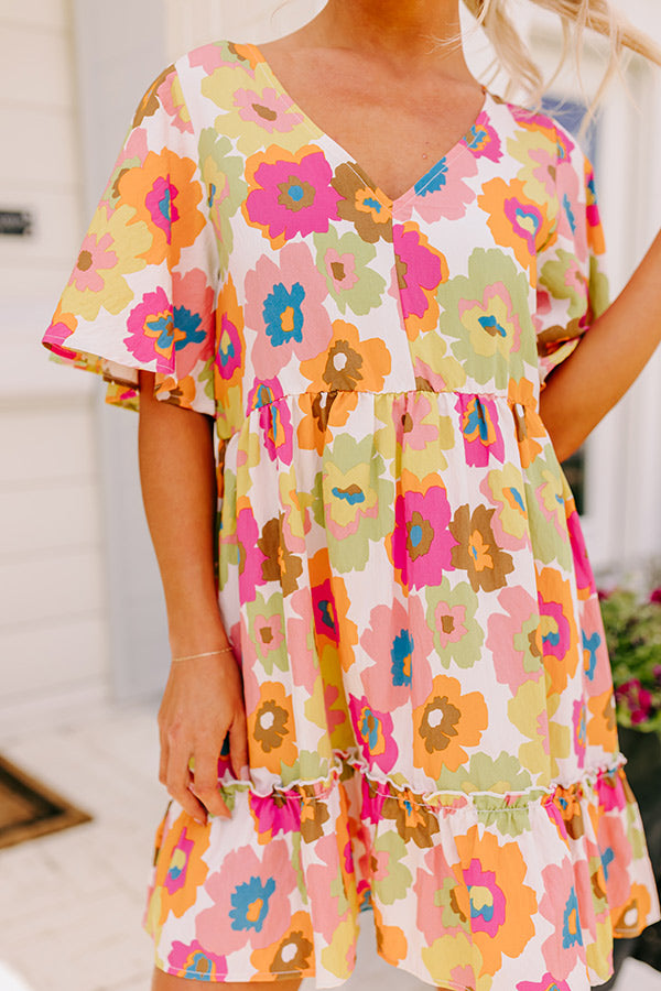 Oh Happy Days Floral Mini Dress Image - 4