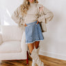 The Liz High Waist Frayed Mini Skirt Image - 1