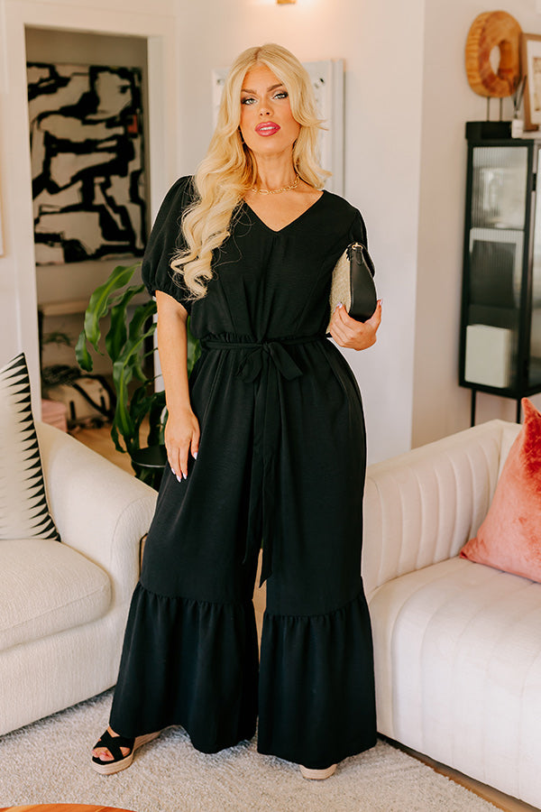 Girl On The Go Jumpsuit in Black Curves Image - 1