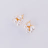 Pearl Cluster Stud Earrings Image - 1