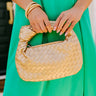 Hattie Woven Metallic Purse Image - 1