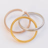 Mixed Rose Gold Twisted Cobra Bangle Bracelets Image - 1