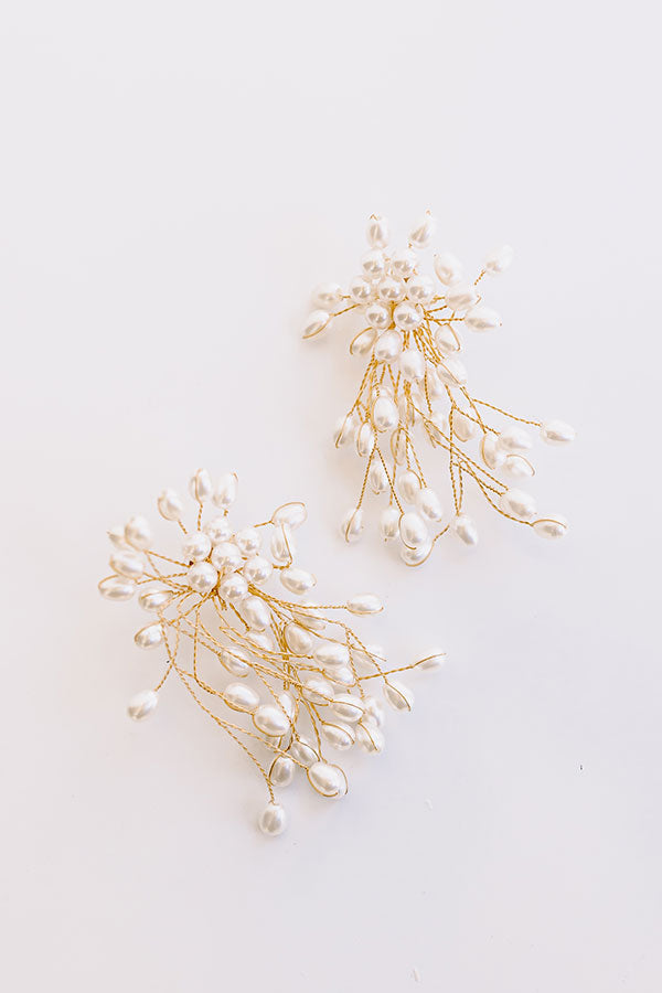 Pearl Burst Earrings