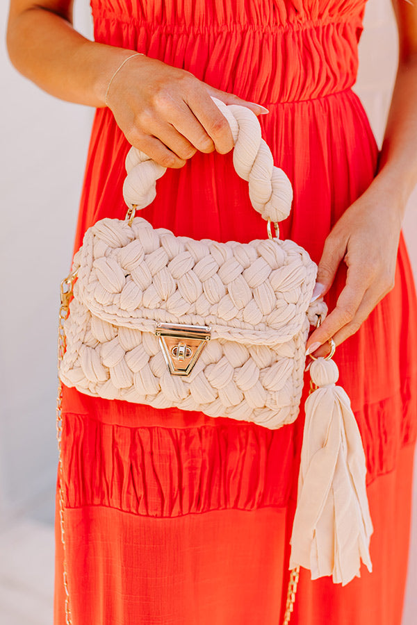 Montego Woven Purse in Champagne Image - 1