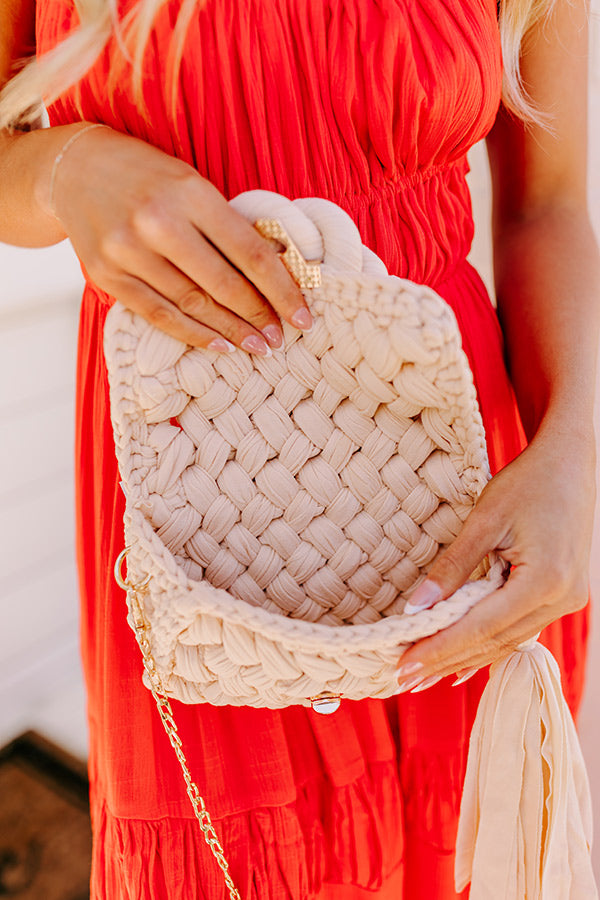 Montego Woven Purse in Champagne Image - 2