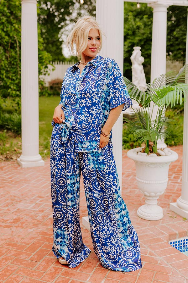 Mykonos Daytrip Satin Button Up Curves Image - 2