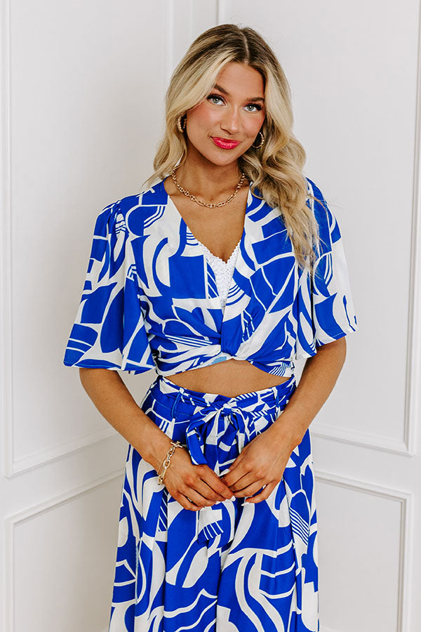 Amalfi Cruise Crop Top