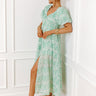Whimsical Daydream Floral Midi in Seaglass Image - 1