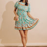 Sunday Strolls Floral Mini Dress in Mint Image - 1