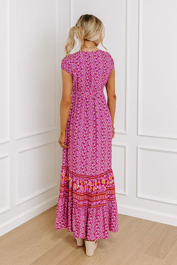 Hidden Garden Floral Maxi Dress Image - 4