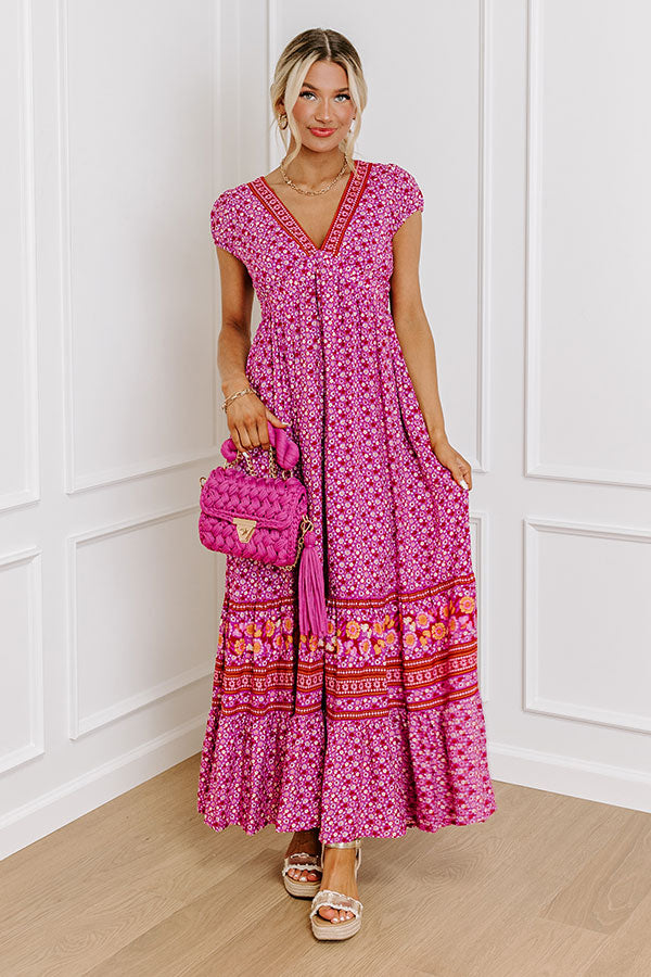 Hidden Garden Floral Maxi Dress Image - 5
