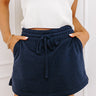 Running Errands High Waist Skort in Navy Image - 1