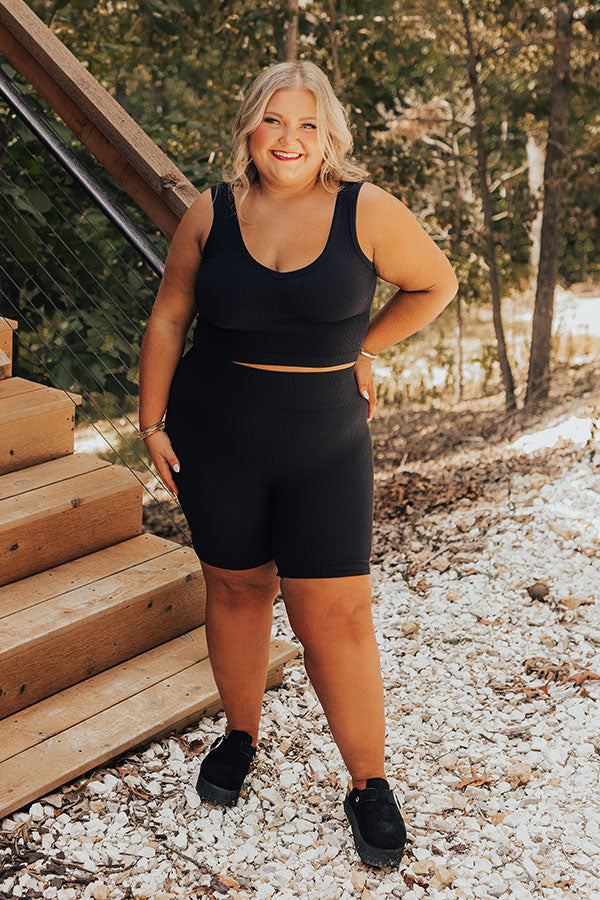 Trailside Cutie Ribbed Crop Top Curves Image - 2