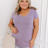 Casual Convo Shift Tee in Lavender Curves Image - 1