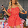 Sparklers And Spritzers Stripe Romper Image - 1