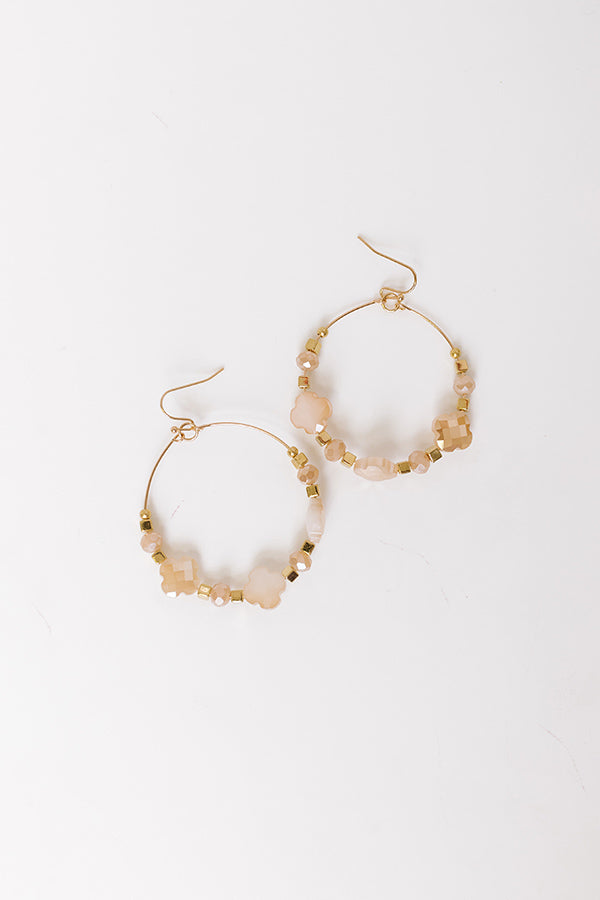 Deeply In Love Earrings in Champagne