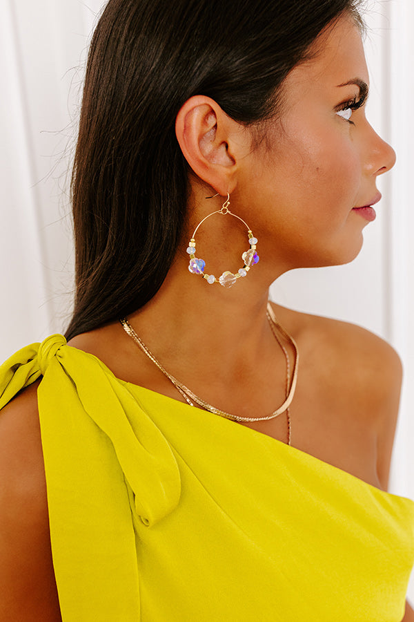 Deeply In Love Earrings in Clear Image - 2