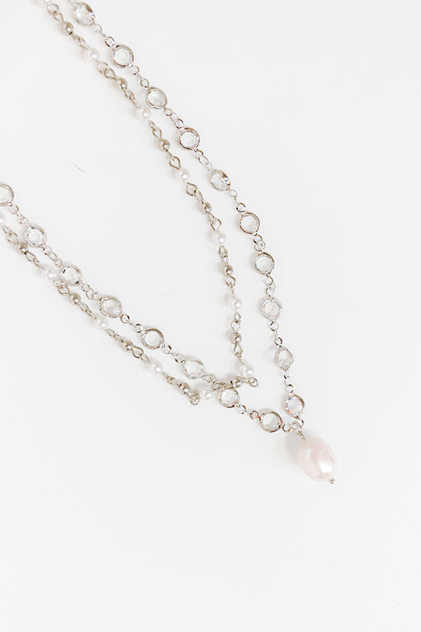 Oceanside Bliss Layered Necklace in Silver Image - 1